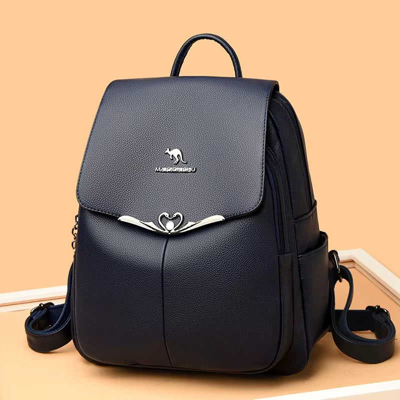 2024 New Fashion Retro Women'S Backpack Luxury Brand Female Designer Single Shoulder Bag Trendy Girl Large Capacity Bookpack Sac