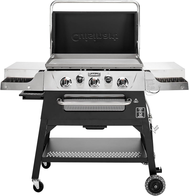 New 28” Outdoor 2-In-1 Carbon Steel Flat-Top BBQ Grill
