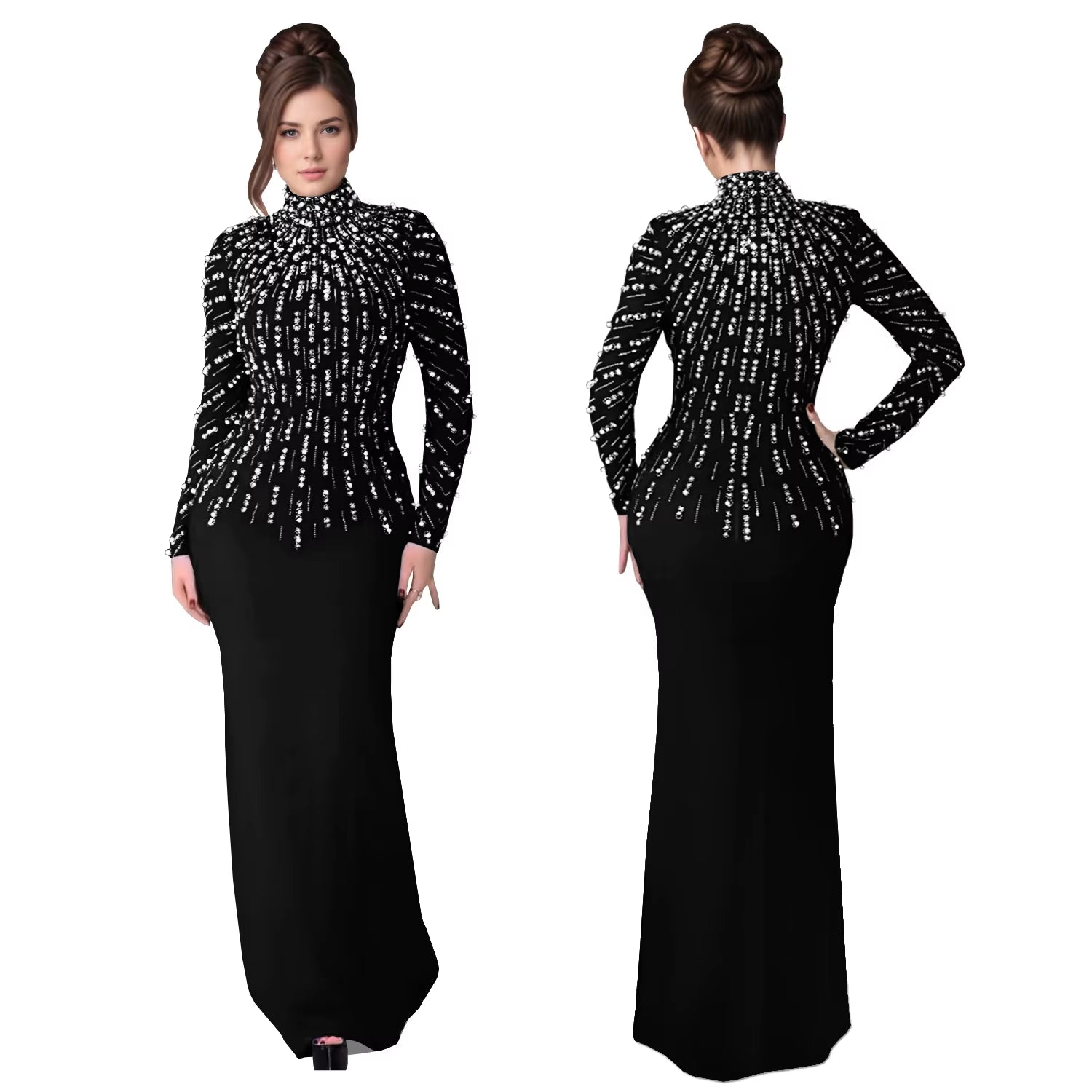 New Women Elegant Wedding Party Maxi Dress
