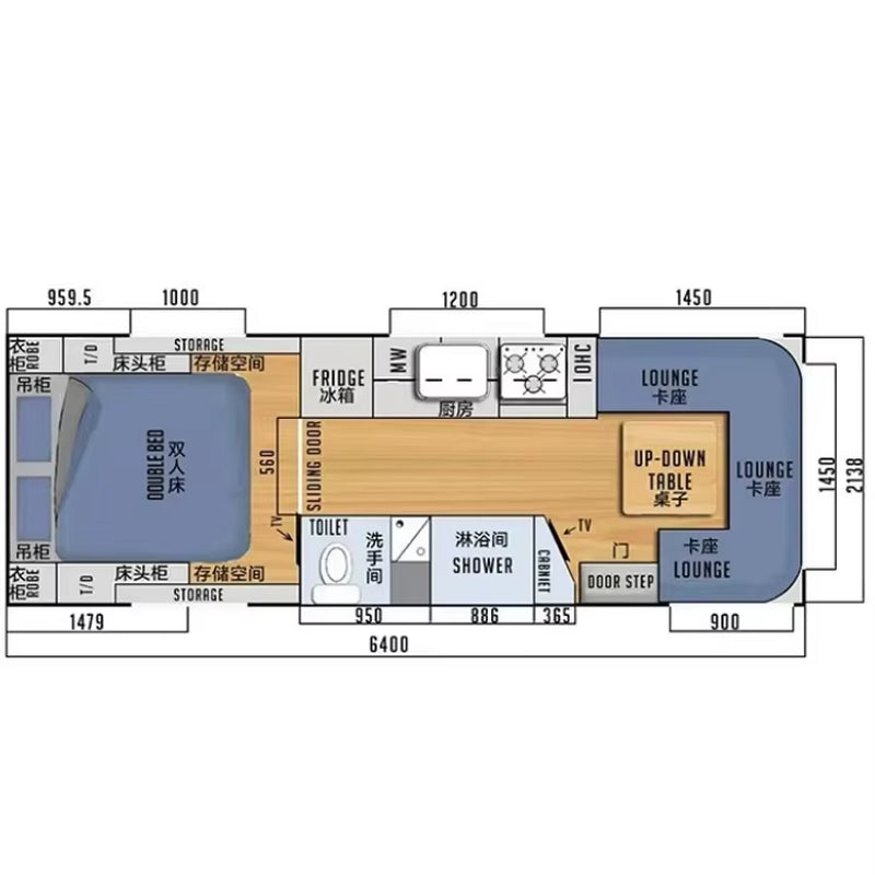 4X4 off Road Camper Truck Sale Caravan Camper Trailer