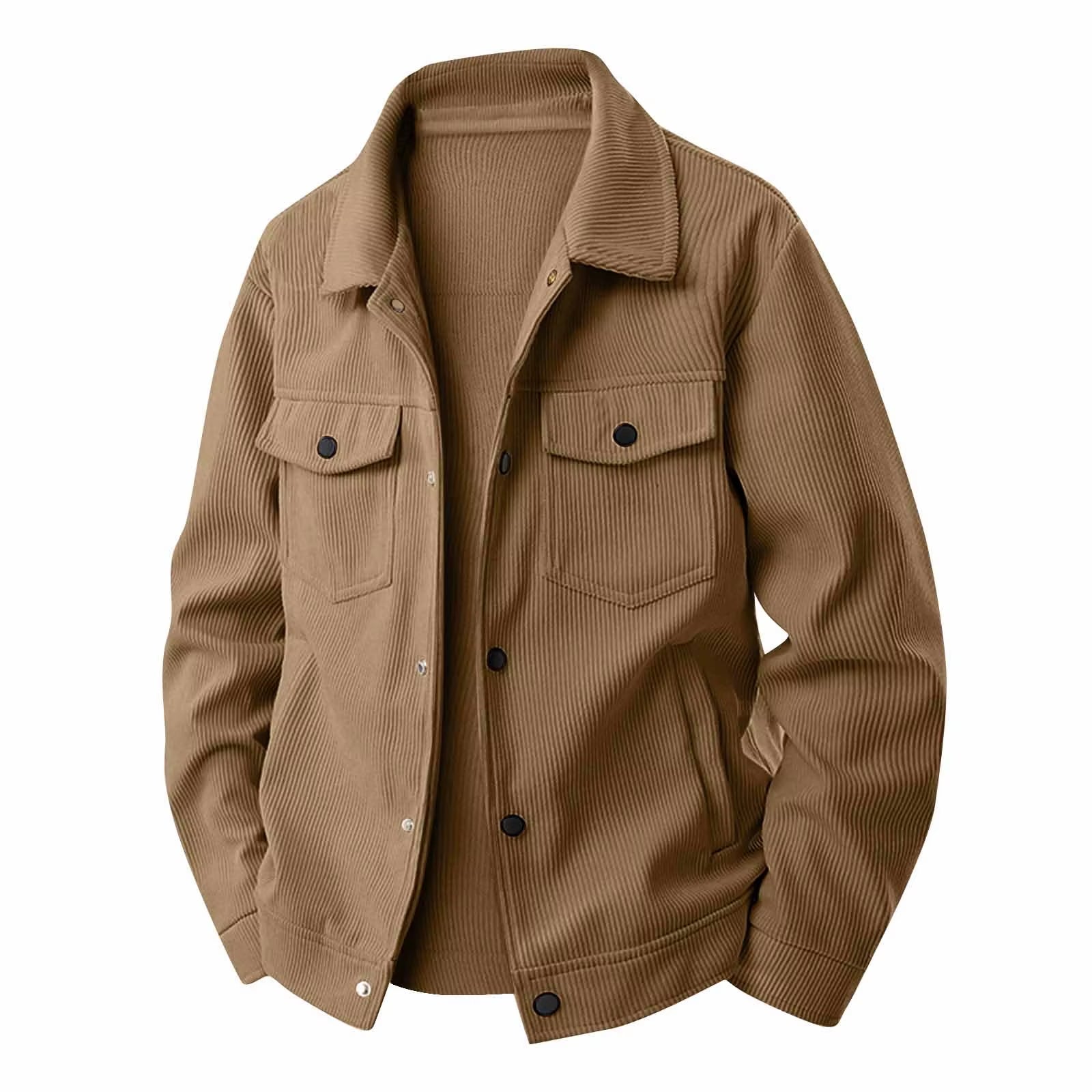 New Mens Flip Collar Fashionable Jacket Wear