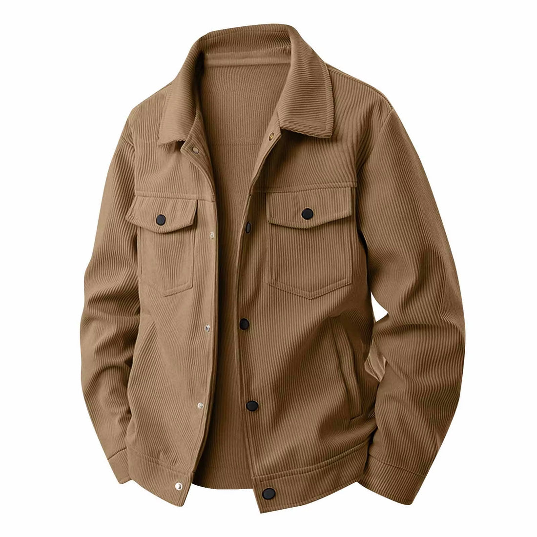 New Mens Flip Collar Fashionable Jacket Wear