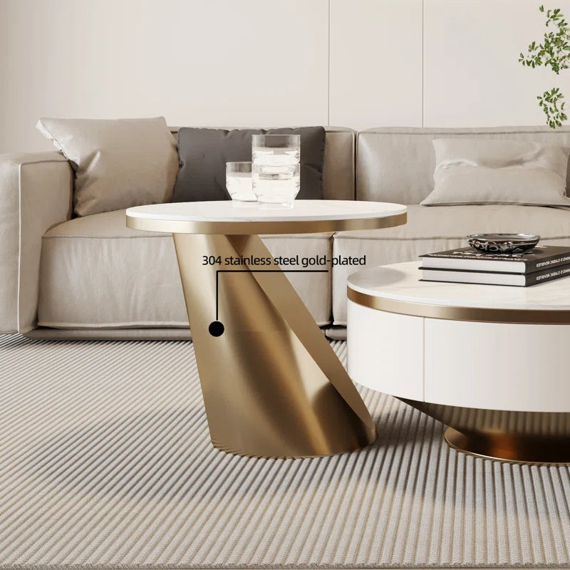 New Italian Craft Coffee Table with Storage Heat & Wear-Resistant