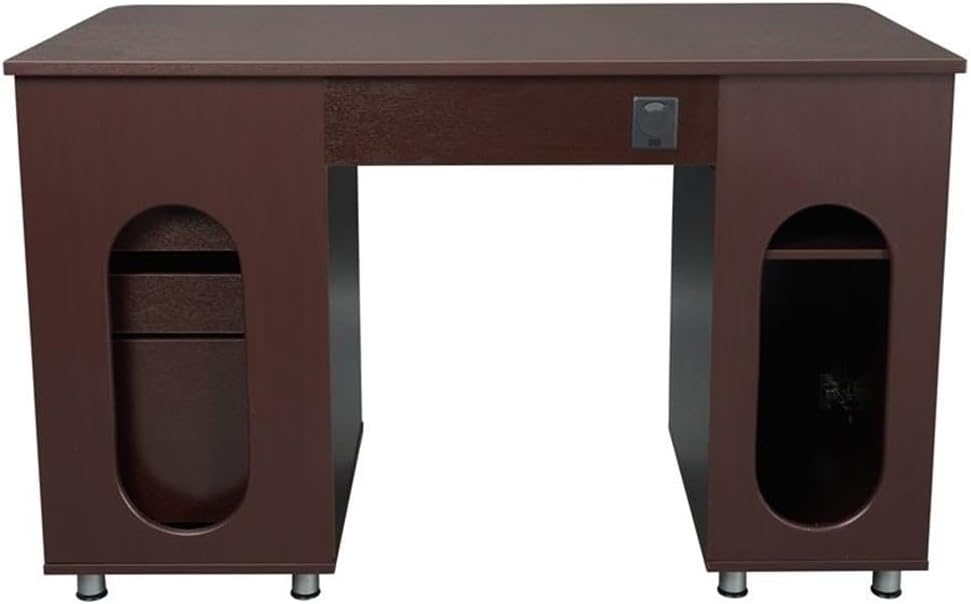 New Sleek Finish Home - Office Computer Desk with CPU Storage & Hanging File Cabinet