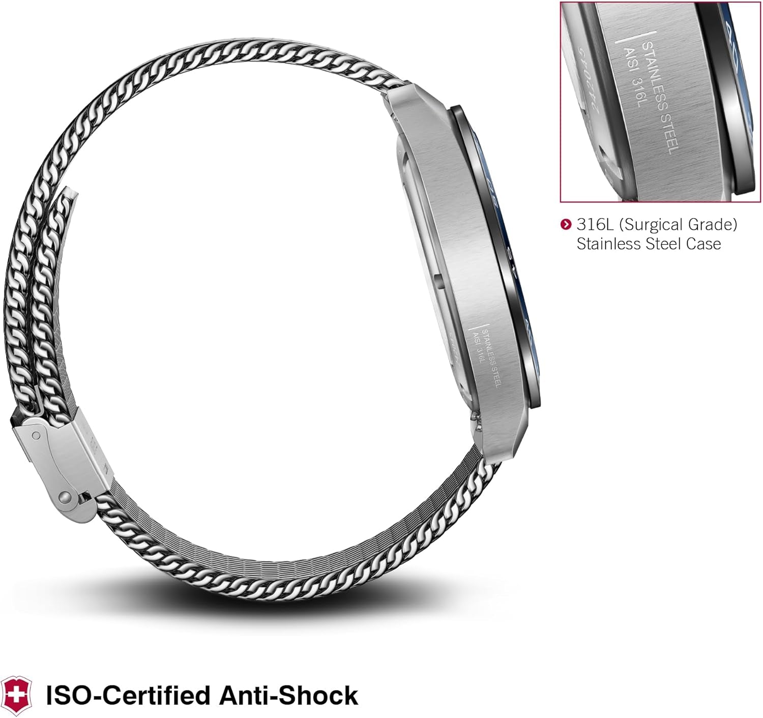 Modern Military Automatic Blue Dial Mens Watch