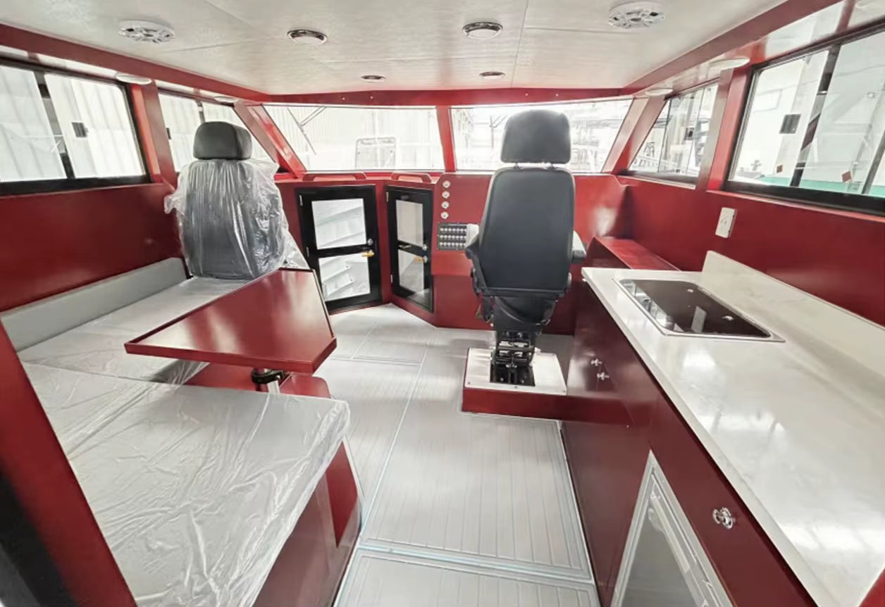 Sea King 10M 33Feet Catamaran Outboard Motor Yacht Sport Luxury Cabin Cruiser Aluminium Fishing Boats Cats Leisure