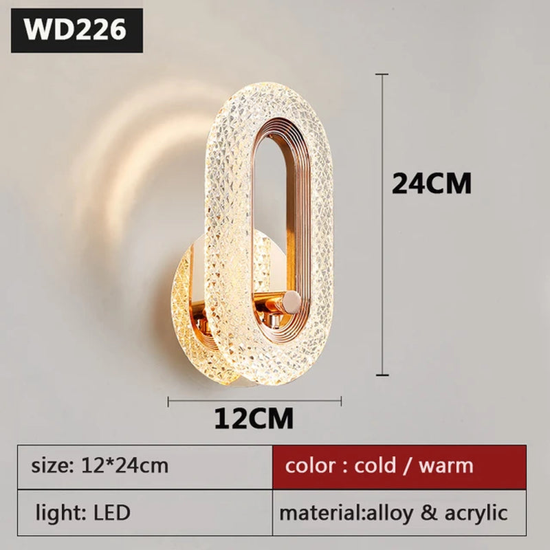 Modern Nordic Luxury Decor Wall Lamp  LED Bedroom lights