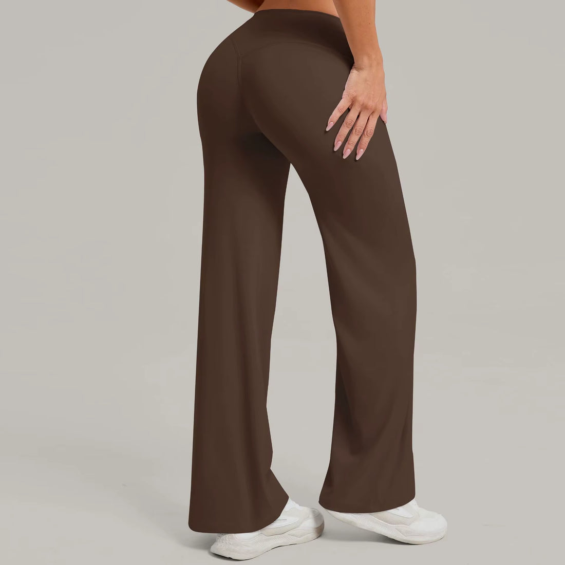 New Woman Straight Yoga Pants Versatile Loose High Waist 