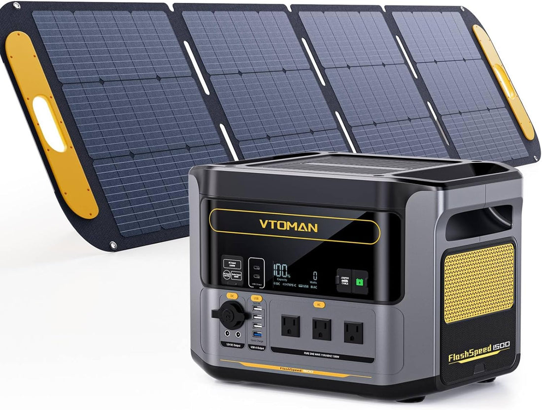 Flashspeed Pro 3600 Portable Power Station, 3096Wh LFP Battery Solar Generator with 400W Solar Panel, 2Hr Fast AC Charge, 25% Efficient, UPS Home Backup with Wheels, for Outdoor RV Emergency