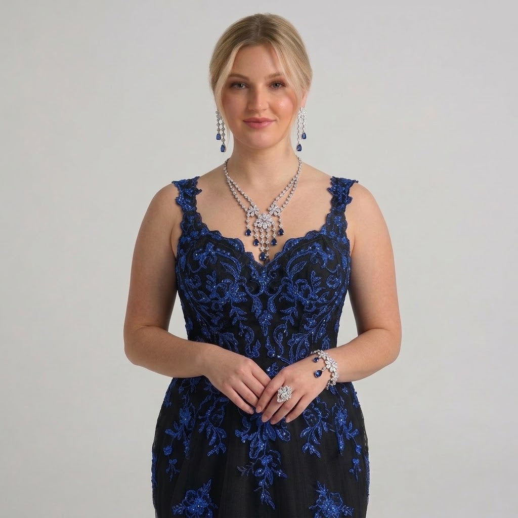 Luxury Cubic Zirconia Bridal Jewelry Set for Women