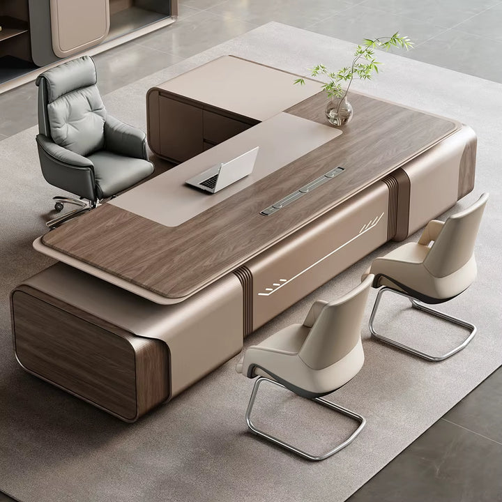 Modern Melamine Board Executive Chair and Table Desk