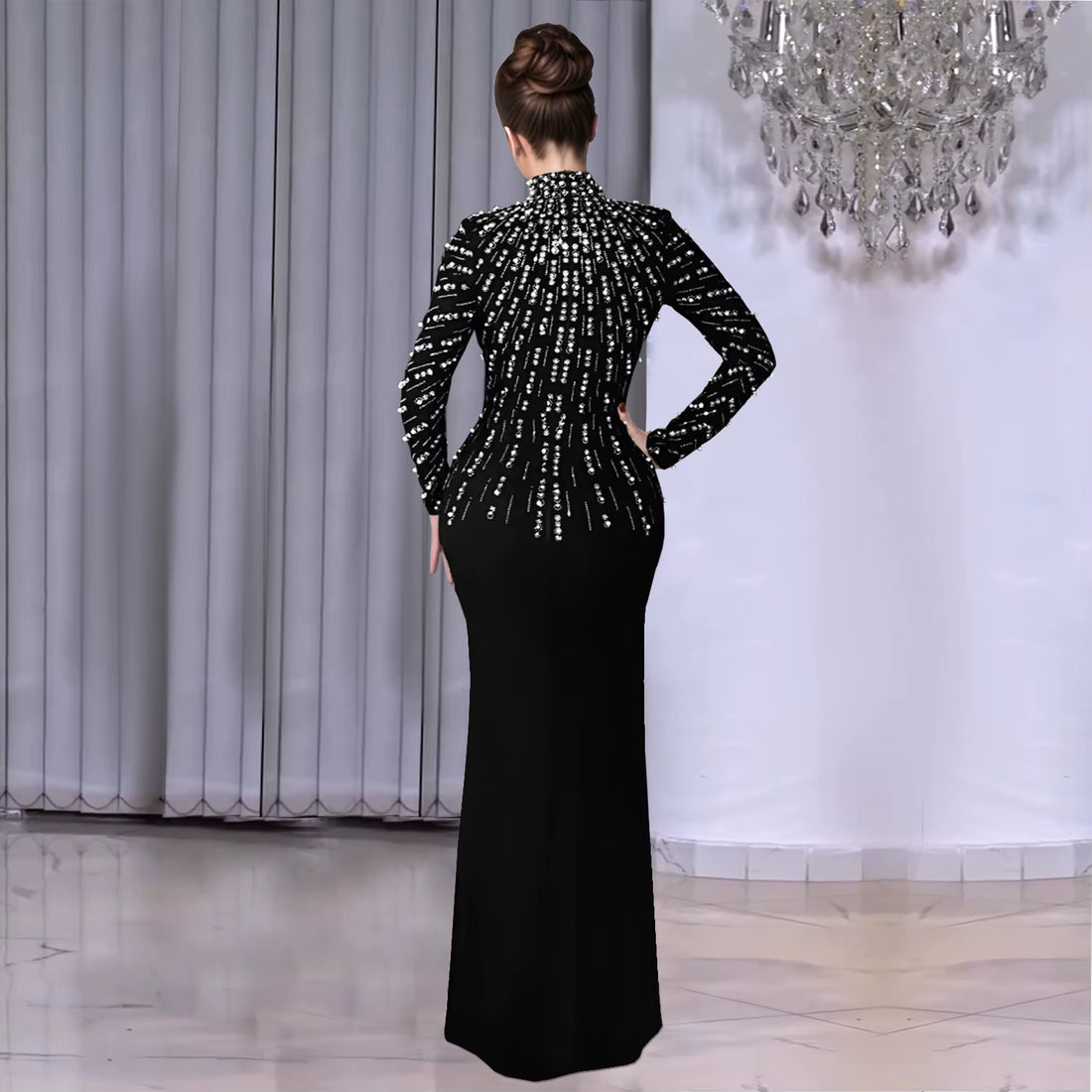 New Women Elegant Wedding Party Maxi Dress