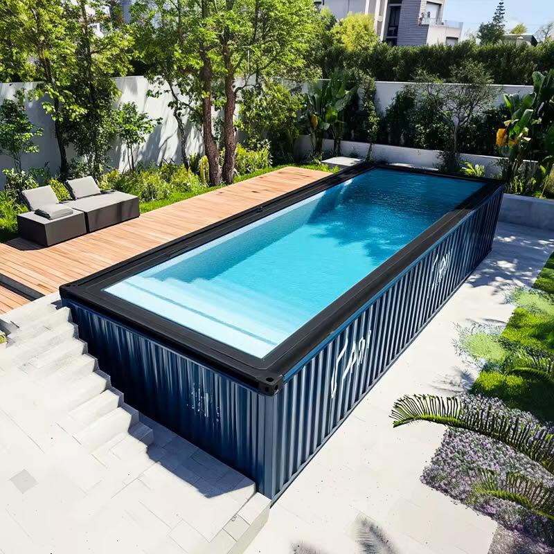 New 20ft Fiberglass Container Swimming Pool - Deep Moveable Dive Training Pool