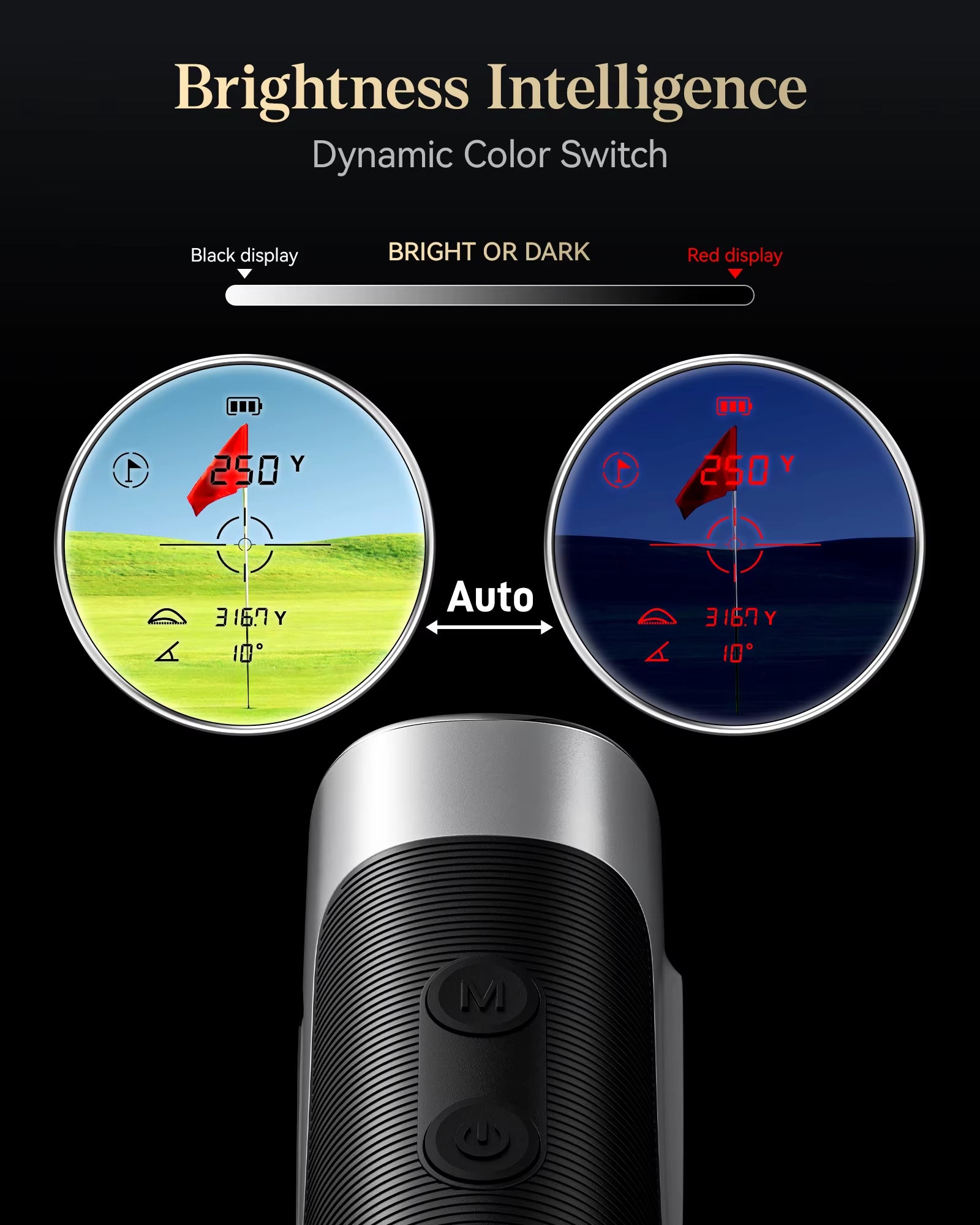 Pro C016 Golf Rangefinder with Slope and Pin Lock Vibration 