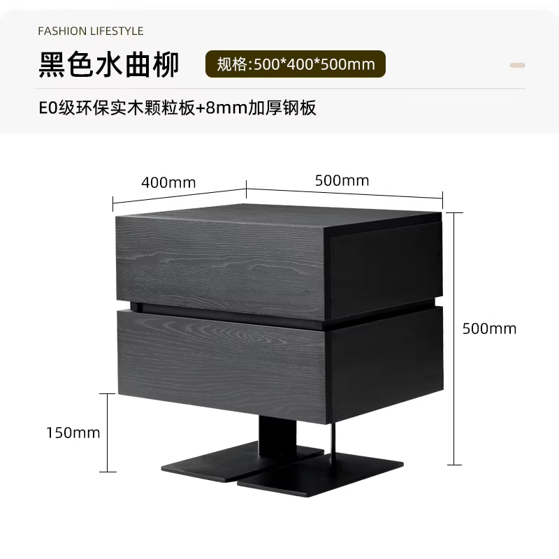 Home Modern Lights Bedside Tables Nightstands witj Locker