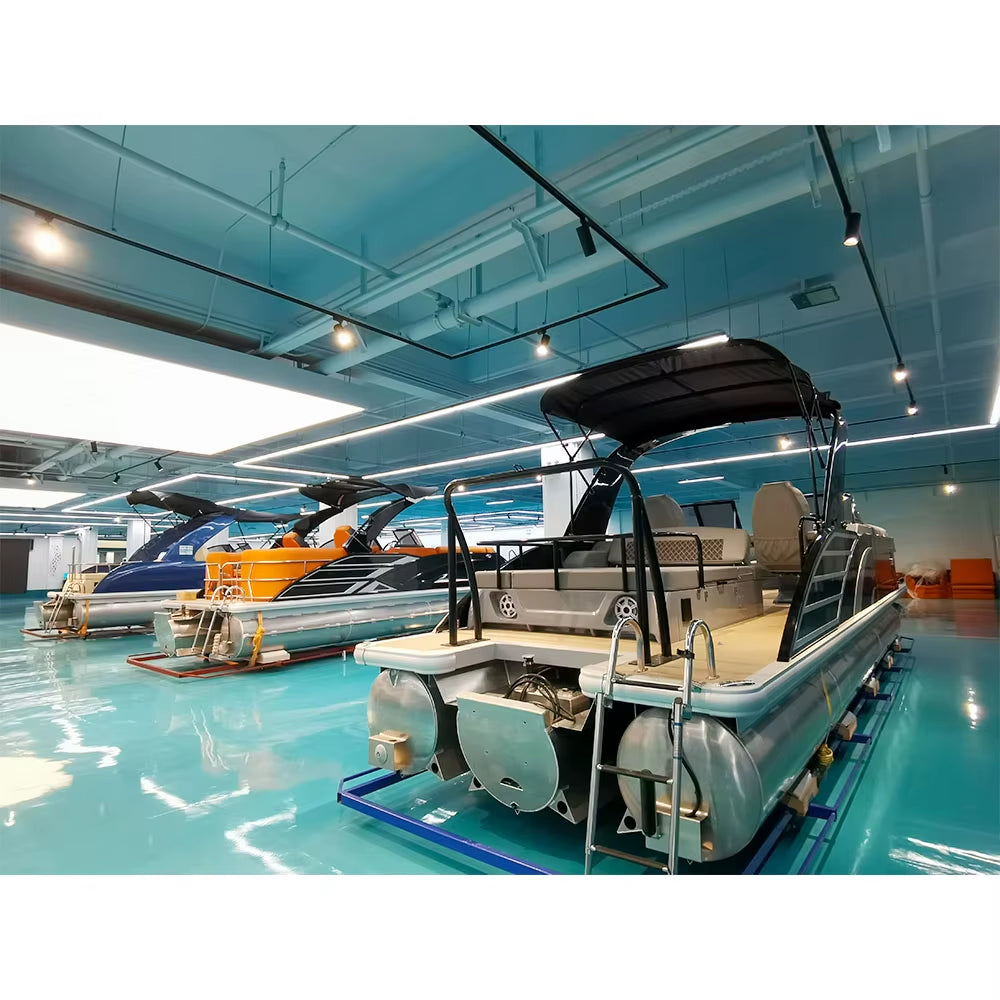 Small Luxury Yacht  Pontoon Boat Electric Engine watersport Boat