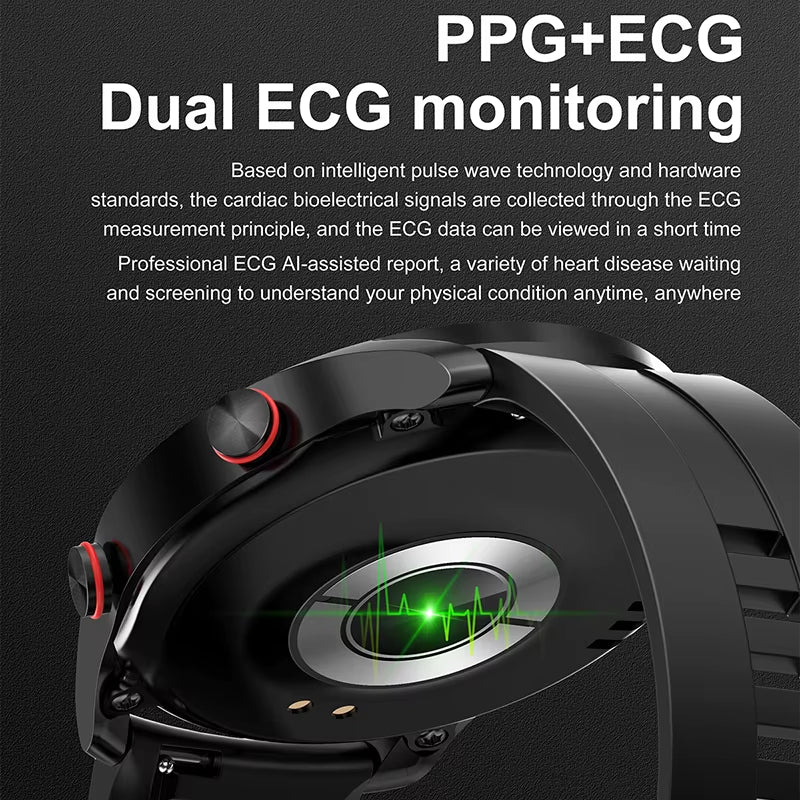 New HD Display Bluetooth Mens Watch Fitness Tracker