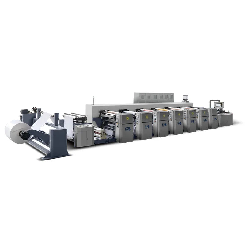 Modern Multi 4 Color Flexographic Printing Machine with Petal Structure for Industrial Packaging