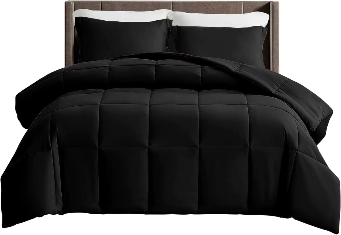 Luxury Down Alternative Comforter – Box-Stitched Fluffy Duvet 