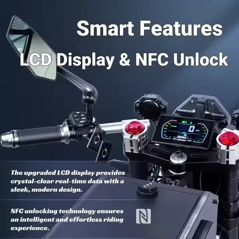 New High Electric Scooter Dual Drive Electric Scooter NFC Remote Control