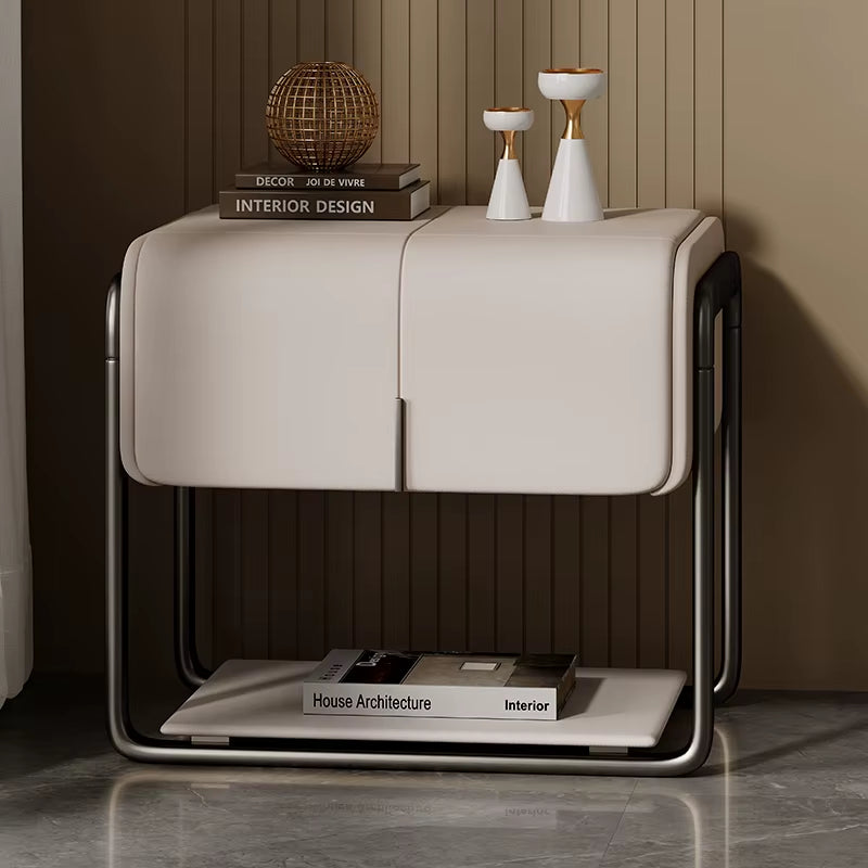 Modern Luxury Leather Bedside Tables NightStand