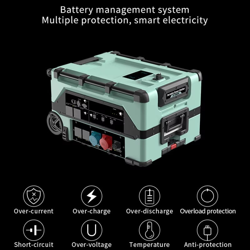 12000W Portable Power Station Home Backup Battery Solar Energy System 10000 Watt Home Solar Generator