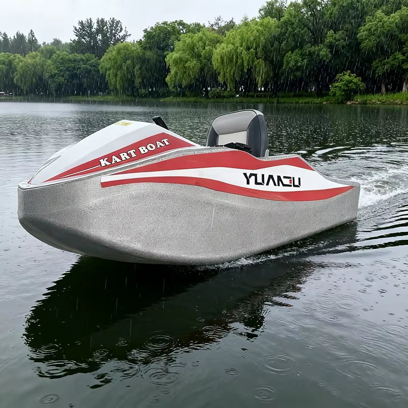 EPP Electric Kart Boat 2 Seats Ocean Waters Surfing Fishing Entertainment Family Leisure Waterproof Durable
