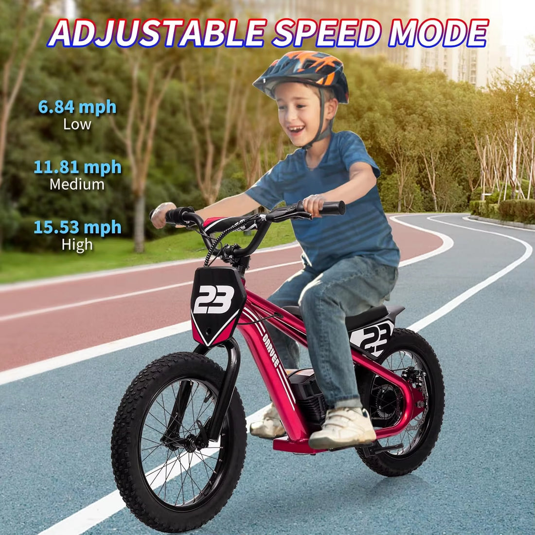 New Electric Dirt Bike for Kids Motorcycle Multi Speed