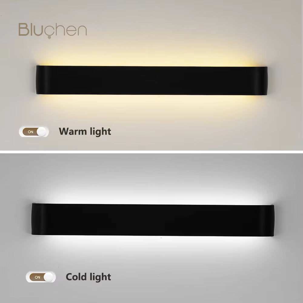 Led Wall Sconce Light Decor Wall Lamp Living Room Bedroom Indoor Wall Light for Home Brushed Aluminum Wall Lighting Fixture