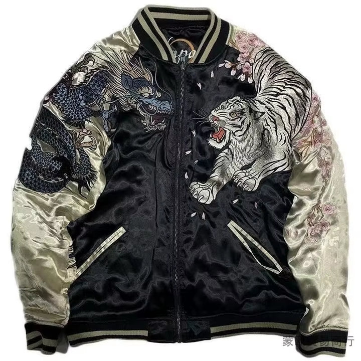 Mens Printed Tiger Streetwear Jacket