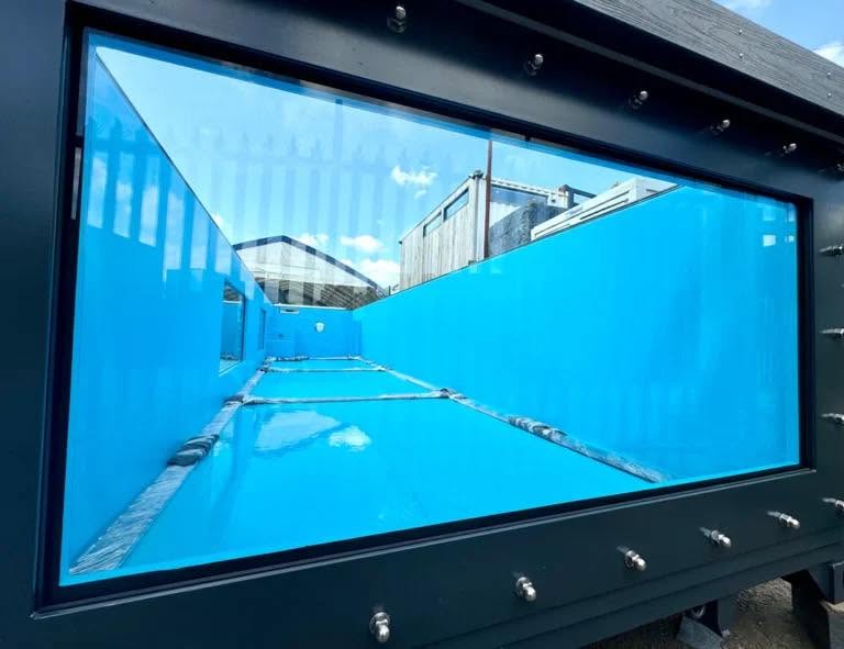 New 20ft Fiberglass Container Swimming Pool - Deep Moveable Dive Training Pool