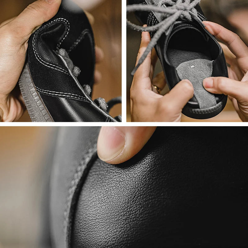 New Vintage Black True Mens Sneakers 