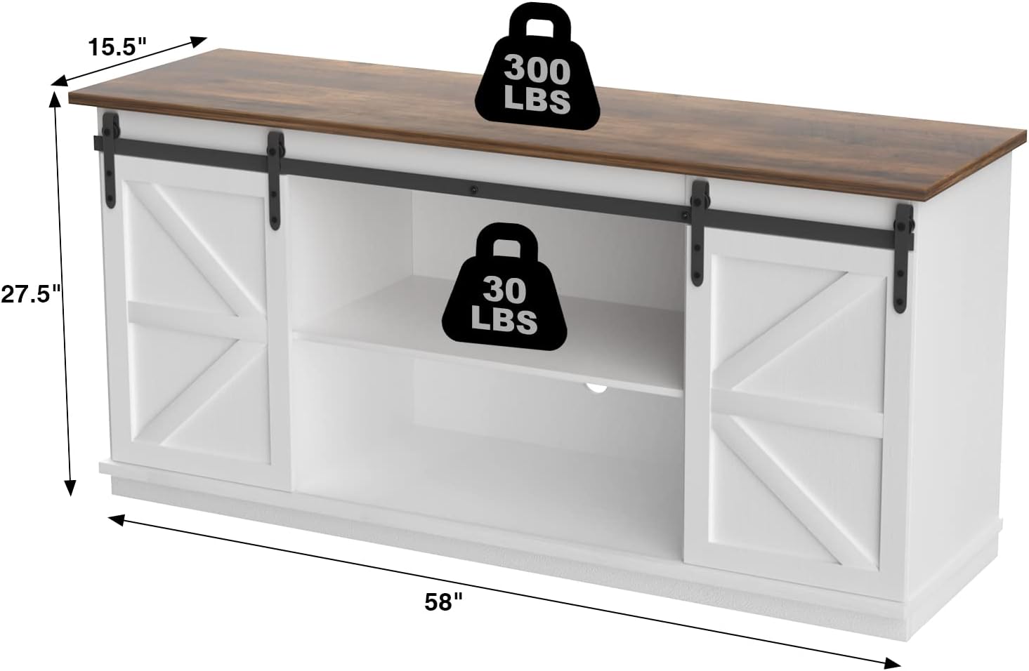 New TV Stand for 65 Inch TV with Storage Cabinets