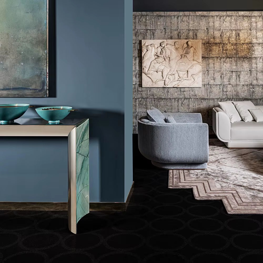 New Villa Style Velvet Luxury Home Sofa Set 