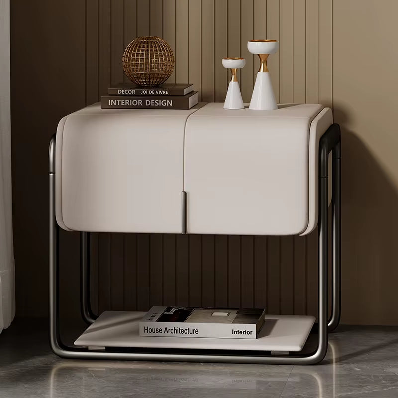 Modern Luxury Leather Bedside Tables NightStand