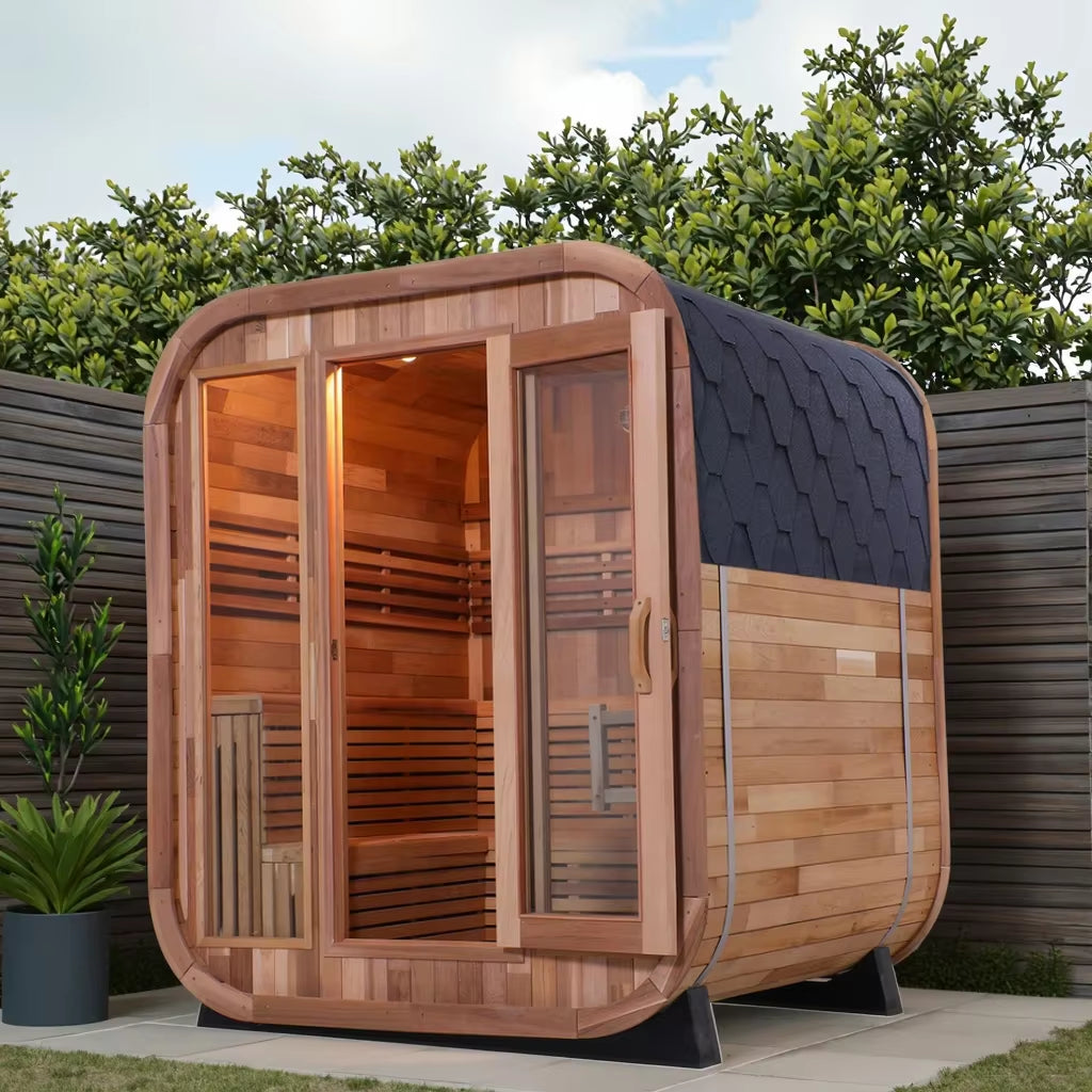 New Square Steam Sauna Room Electric Heating Included