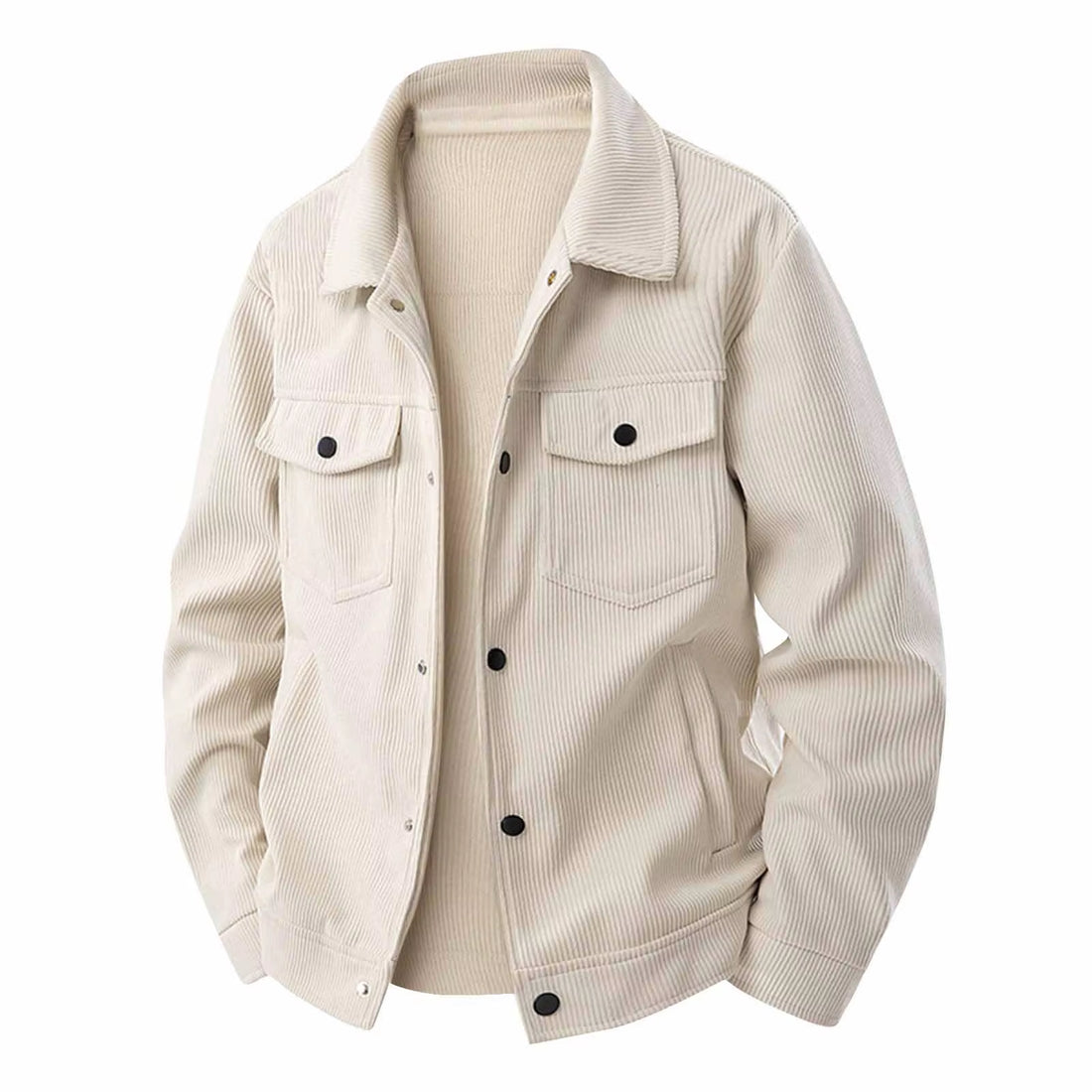 New Mens Flip Collar Fashionable Jacket Wear