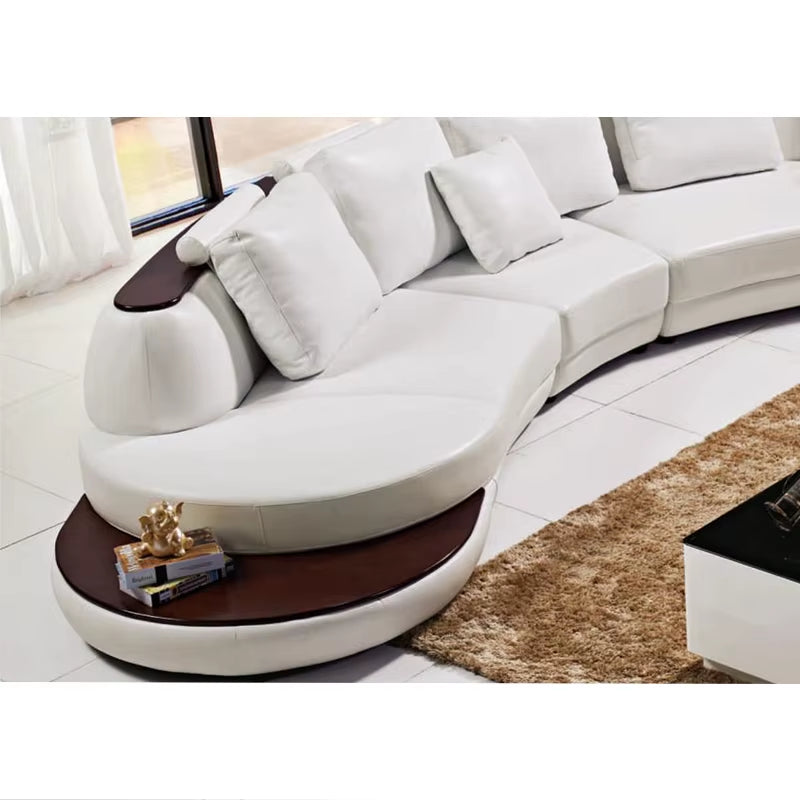 Italian Design Luxury Long Lounge Couch Corner Leather Sofa Set Living Room Furniture Modular Modern Design Sectional Sofa