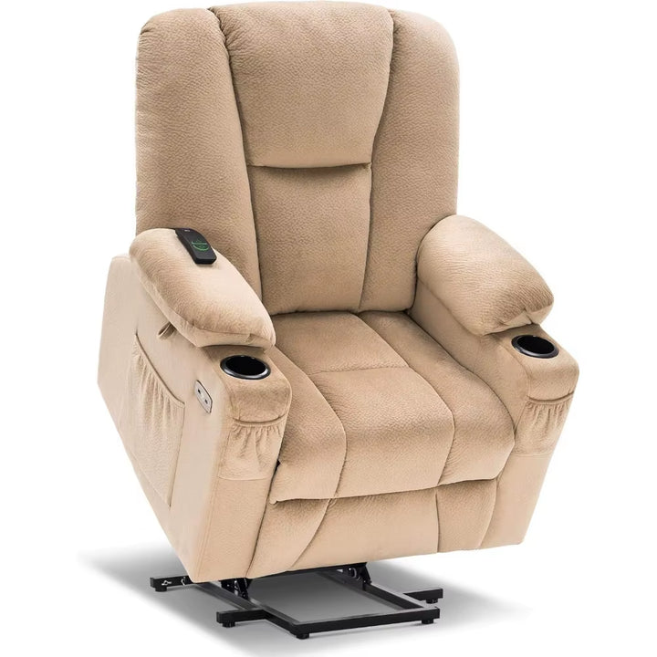 Power Lift Recliner Chair Sofa with Extended Footrest, with USB Ports