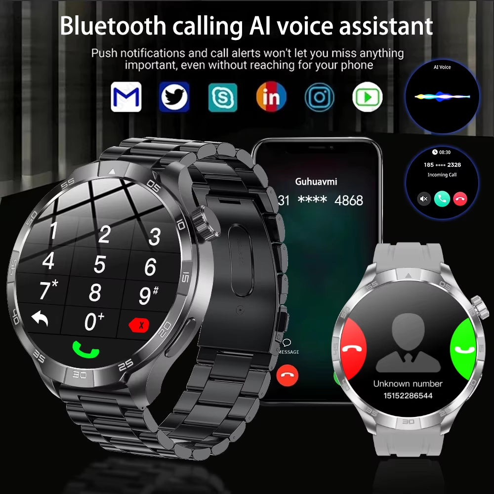 New Waterproof GPS Sport Compass Mens Smartwatch 
