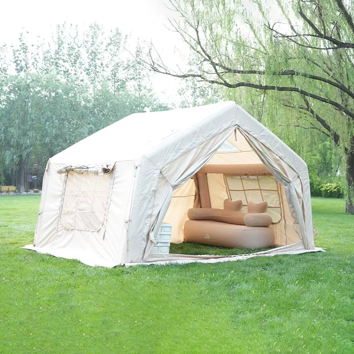 Coody 9.0 Air Tent-Beige High Quality Wholesale 4 Season Camping Zelt Family Easy Setup Portable Foldable Inflatable Tent