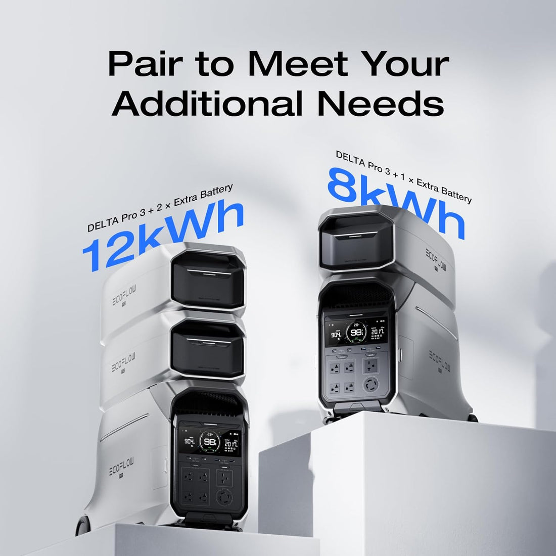 Premium Smart 8Kwh Portable Power Station with Extra Battery Solar Enabled