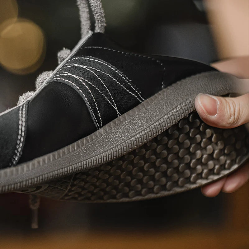 New Vintage Black True Mens Sneakers 