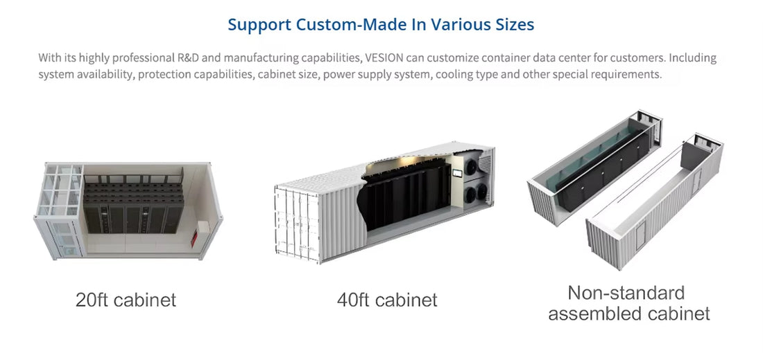 Schneider APC Ecostruxure Modular Data Center All in One ISO Containers 38Kw 5 Rack DX 400V 50Hz Containerized Data Center