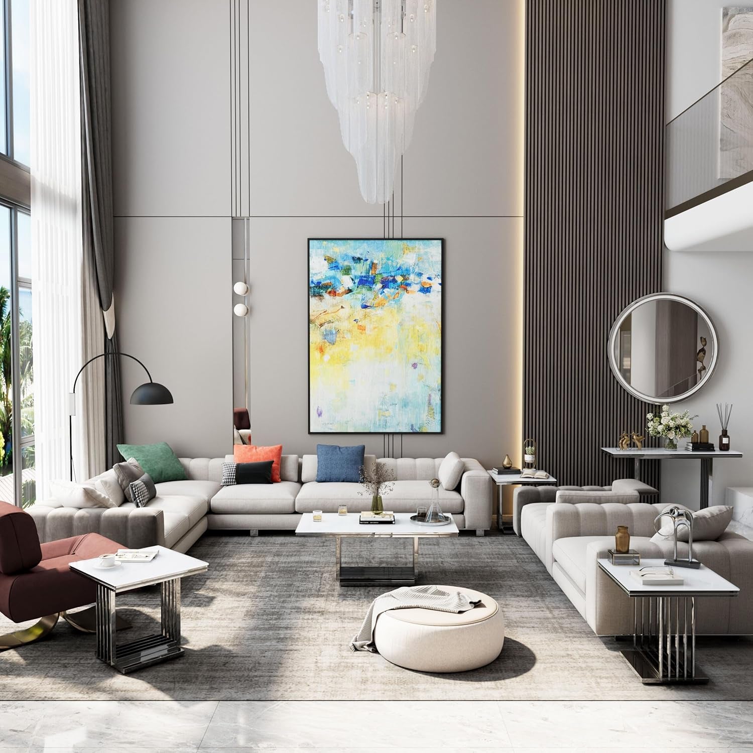 Premium Console Modern Entryway Table Hallway