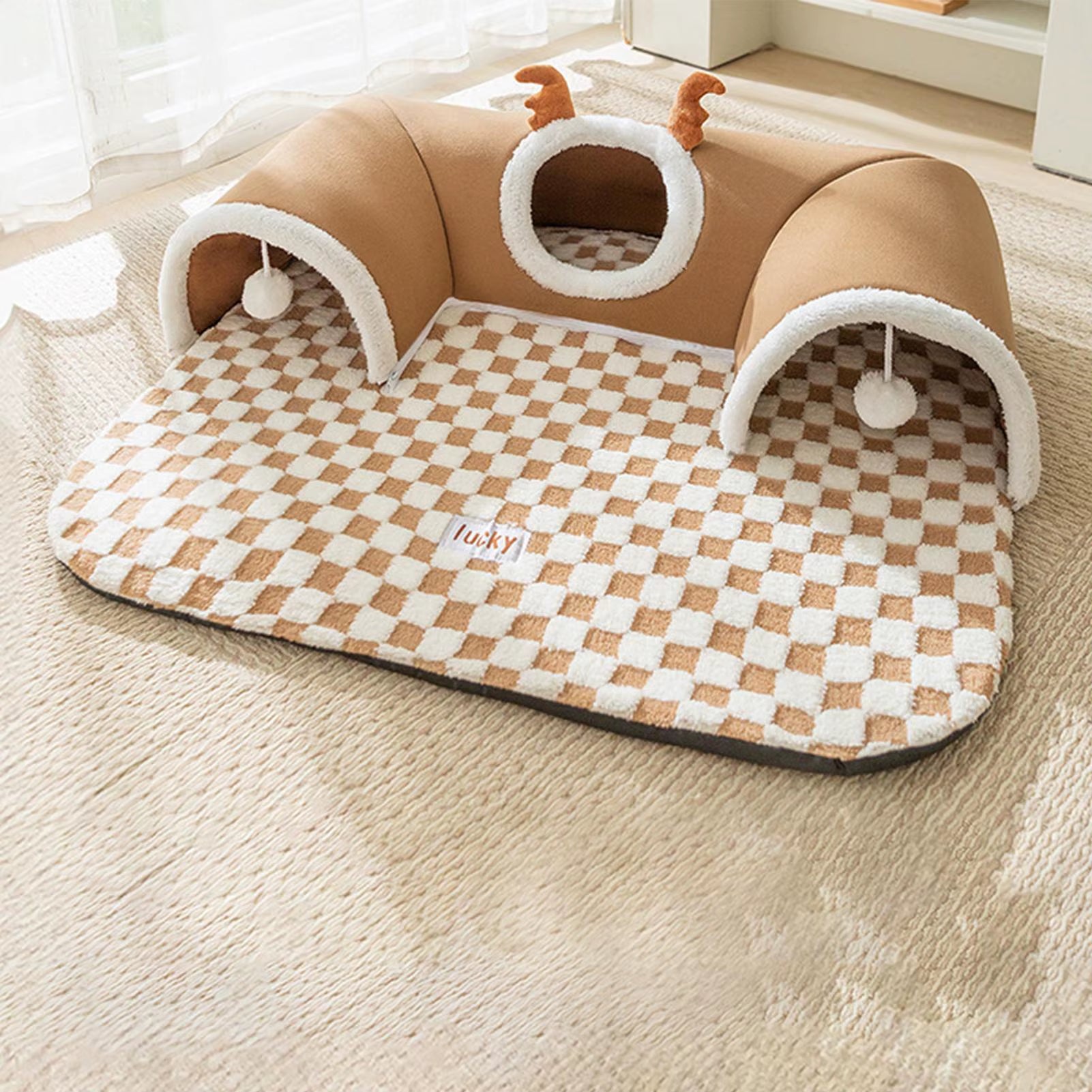 New Cat Bed Tunnel Play Indoor Outdoor 