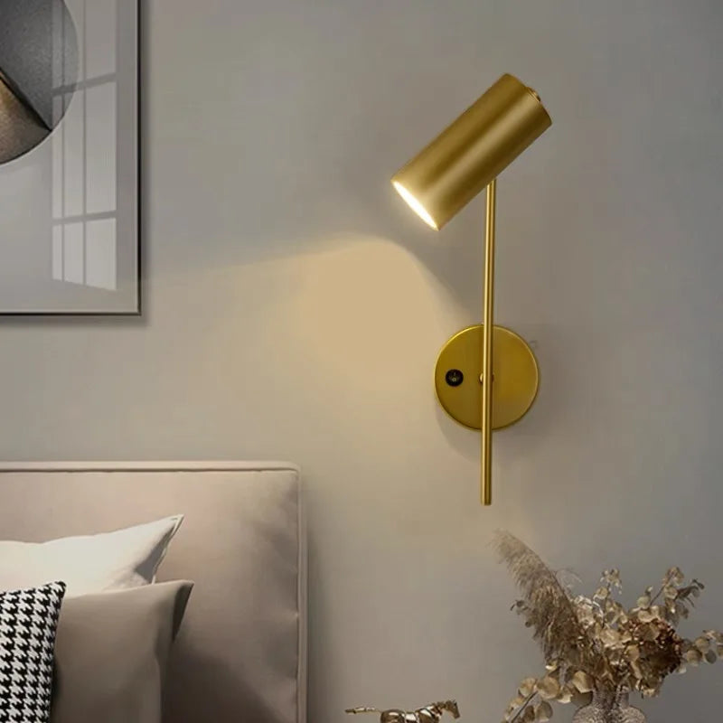 New Rotatable Hotel Bedroom Wall Lamp Iron Frame  LED Reading Lights