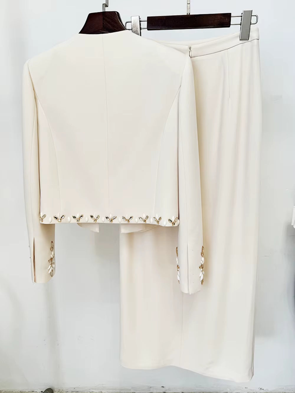 Modern Elegant Lady 2 Piece Business Office Skirt Set 
