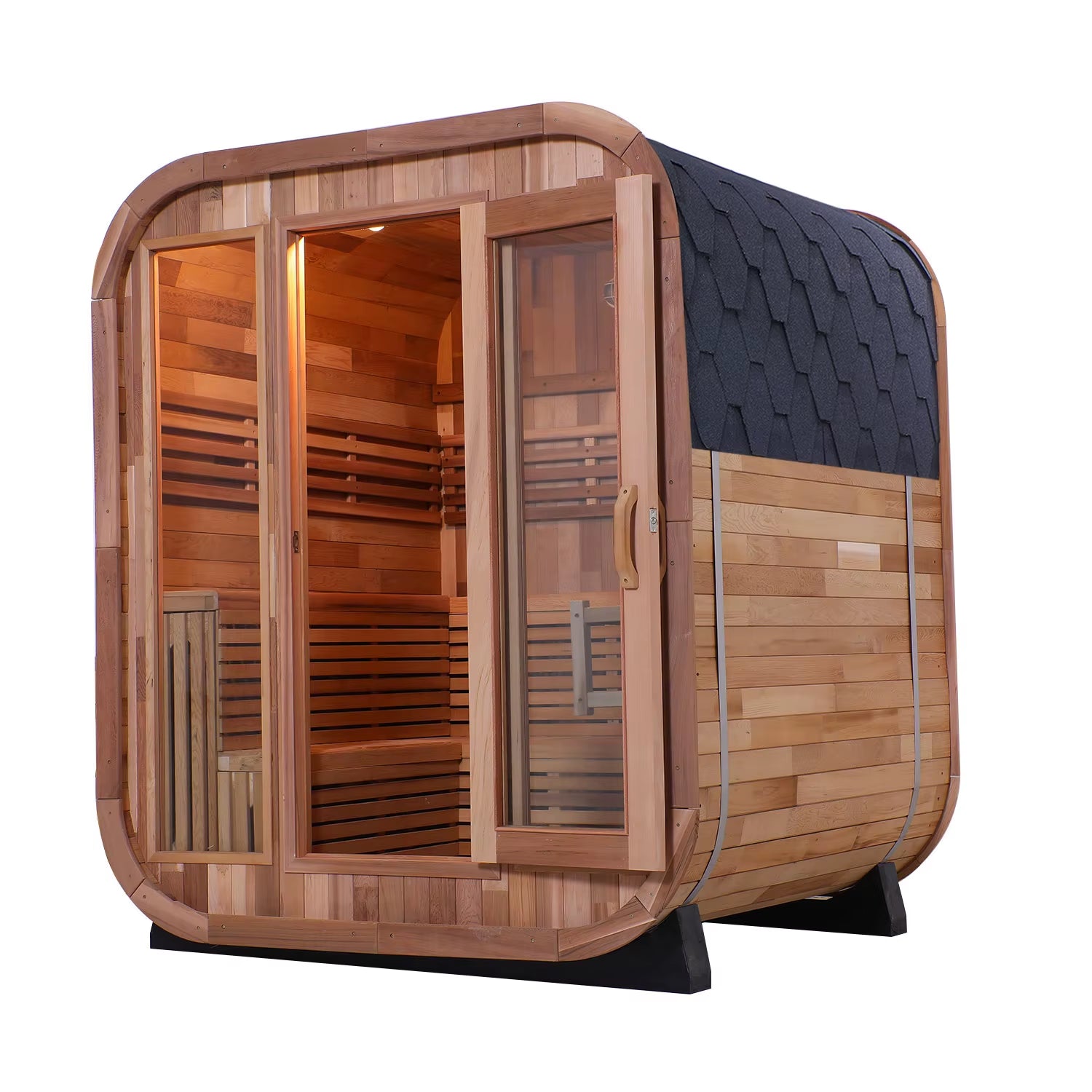 New Square Steam Sauna Room Electric Heating Included