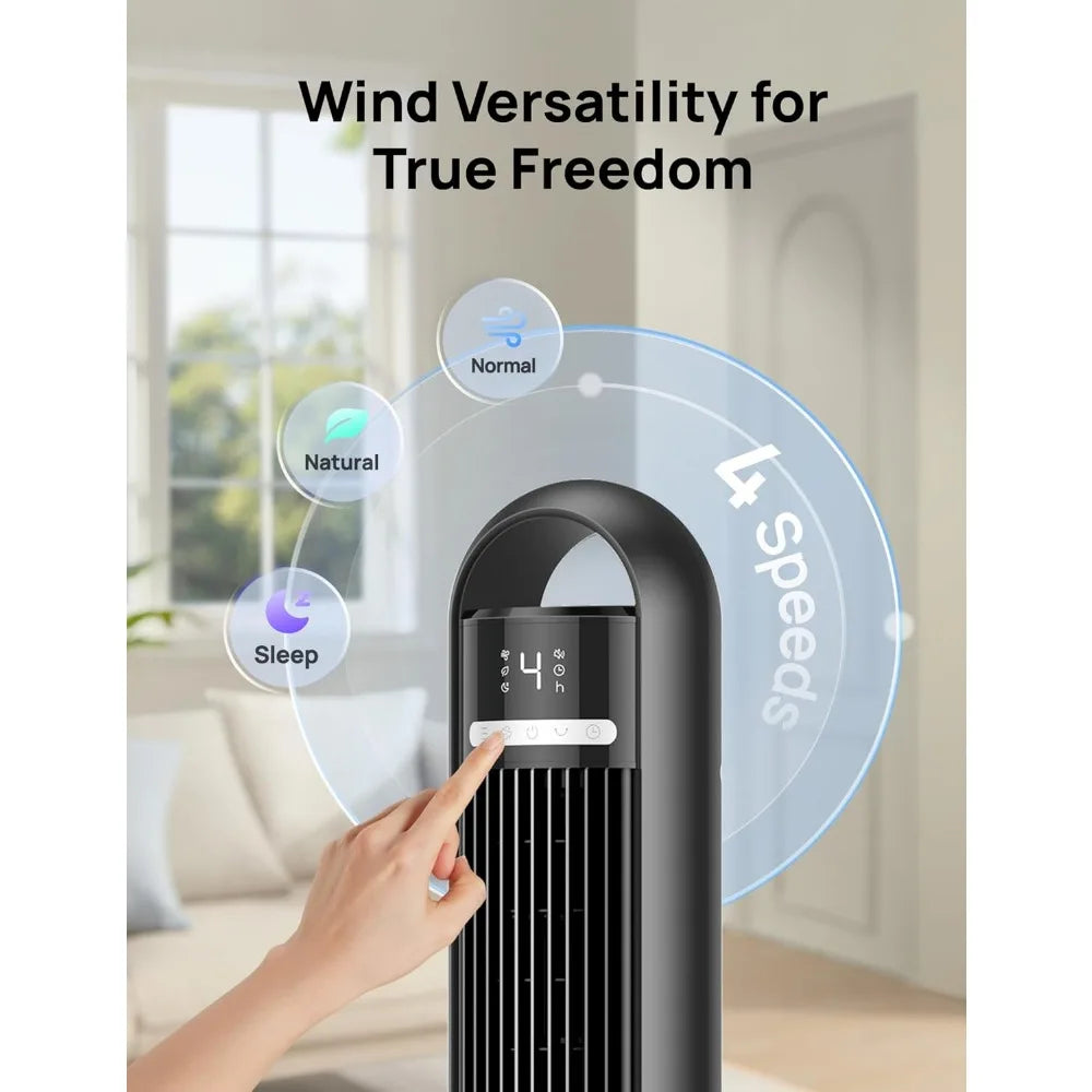Modern Smart Air Fan Bedroom with Multiple Modes Quiet for Sleep